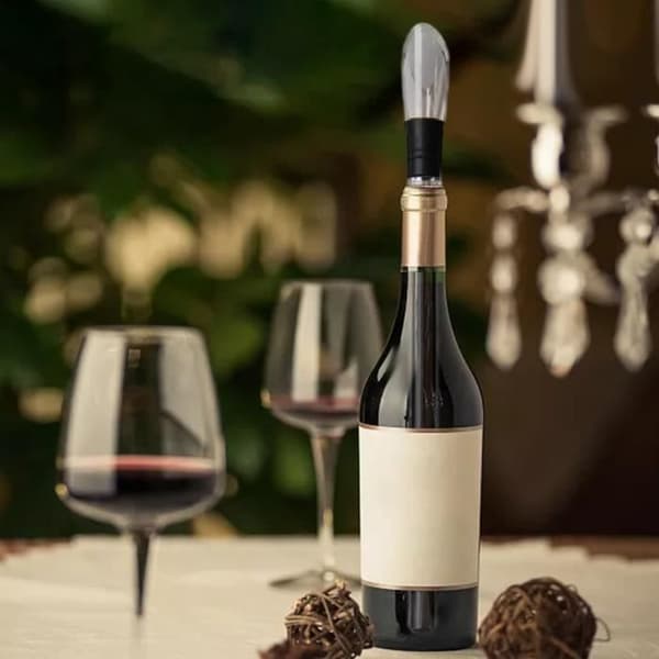 Bærbar vinflaske køler med vin hældetilbehør til øl FFITYLE