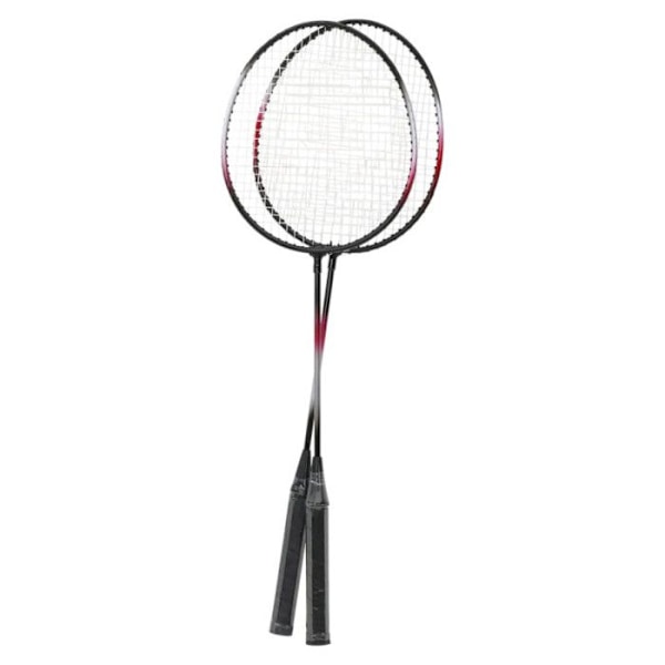 Badmintonset med 2 racketar, nät och förvaringslåda