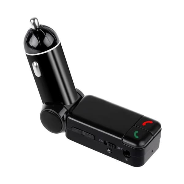 LCD trådløs bilkit Bluetooth FM transmitter, USB oplader, håndfri støtte SD kort, FM Bluetooth transmitter oplader Svart
