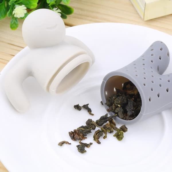 Te-sigte - Ikke giftig - Silikone - Original infuser - Praktisk - Grå Vit