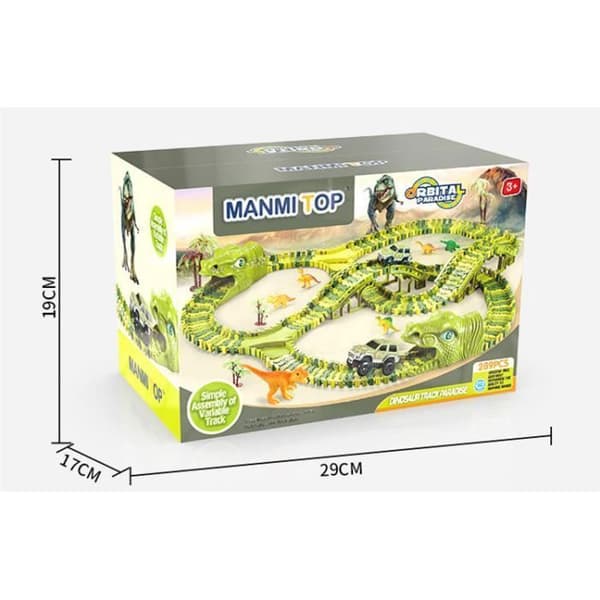 Elbil Circuit - GUIGUOGU - Dinosaur - 271 dele - Til børn - Unisex