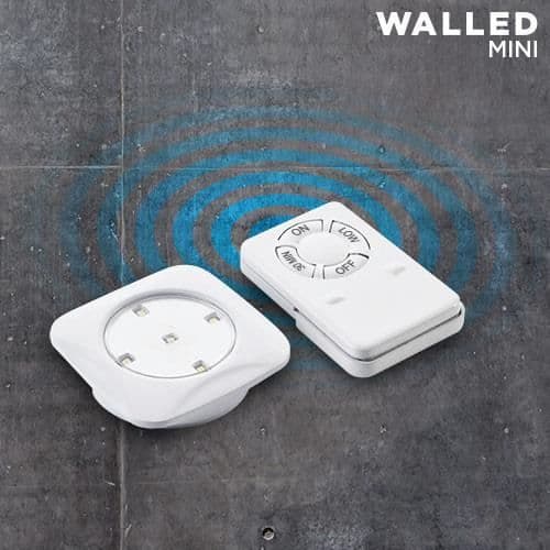 LED-seinävalot Mini kaukosäätimellä (6 kpl pakkaus)