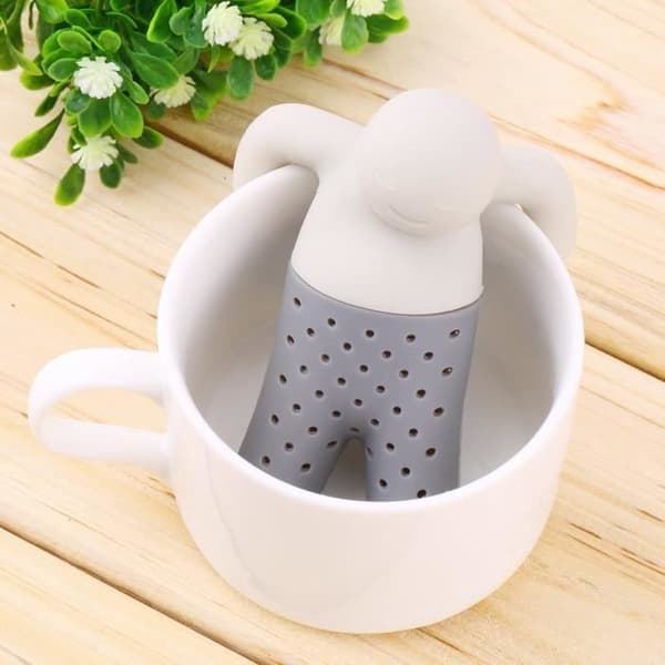 Te-sigte - Ikke giftig - Silikone - Original infuser - Praktisk - Grå Vit