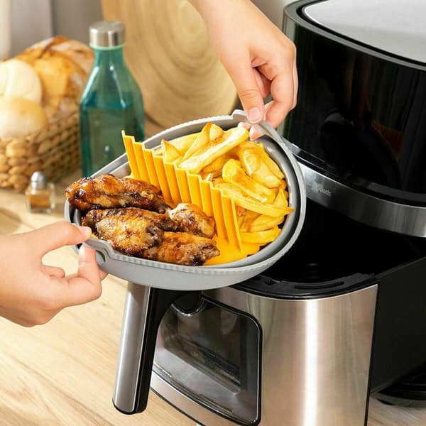 Luftfritös - InnovaGoods - 5,5 L - Non-stick - 1700 W - Multifunktionell 8 program Svart
