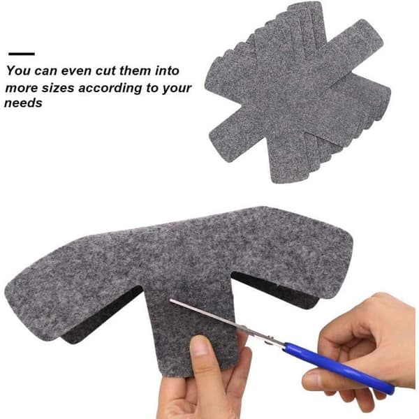 Spis skydd - Set med 12 - Värmeresistent - Justerbar storlek - Polyester filt