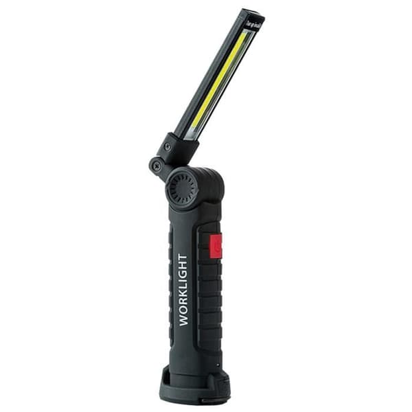 Arbejdslampe - LED COB - Foldbar roterende - Genopladelig USB - 5 tilstande - Magnetisk base