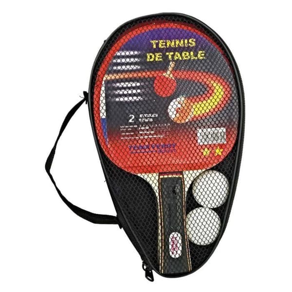 Pingpongracketar - EASYKADO - 2 Racketar - 2 Bollar - Transportväska - Flerfärgad