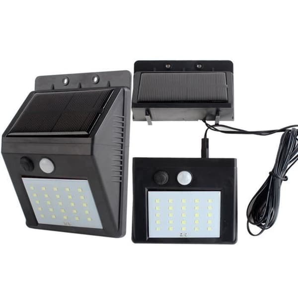 Solcellelampe - Syng - Lygte med bevægelsessensor - 30 LED - Sort - Udendørs Svart