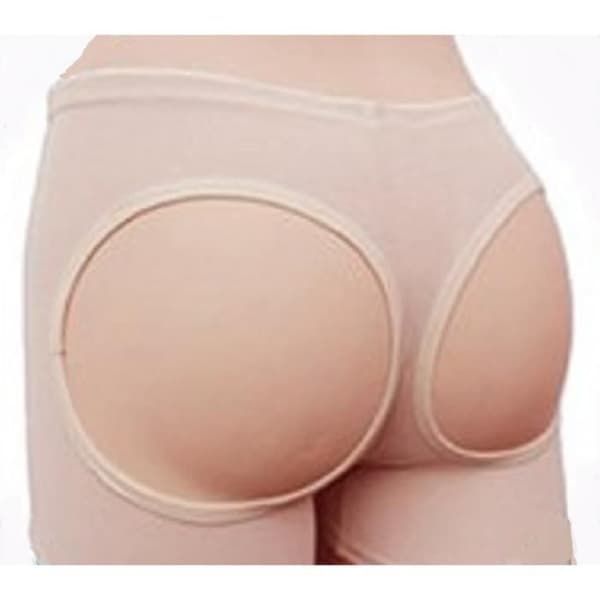 Push up shorty trosor - Bum bastic - Beige - Rumlyftande effekt - Storlek M - Microfiber