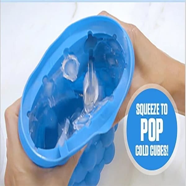 Kökstillbehör - LEMONBEST - Ice Cube Maker Genie - Platssparande - Förvaring av 120 isbitar