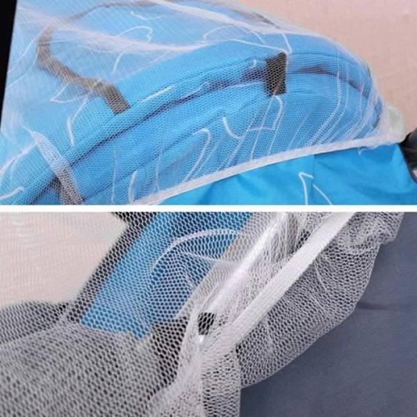SENGEMOSKITTNET PARAPLY Møskitnet til babyseng, moskitnet til babyseng, holdbart og vaskbart netstof i hvid.