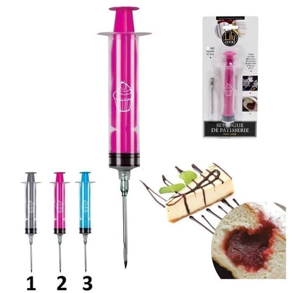 Bag sprøjte - Mod2 Rosa - 35ML - Rustfrit stål - Køkkenredskab