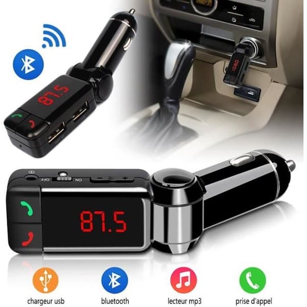 Håndfri Kit - Bluetooth - USB Oplader - Kompatibel med iPhone 6 - Sort - Bil