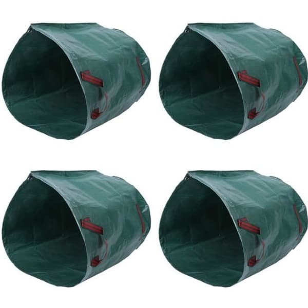 Trädgårdsavfallspåsar - MEN - 4 st - 270L - Extra stark polypropen - Grön Grön