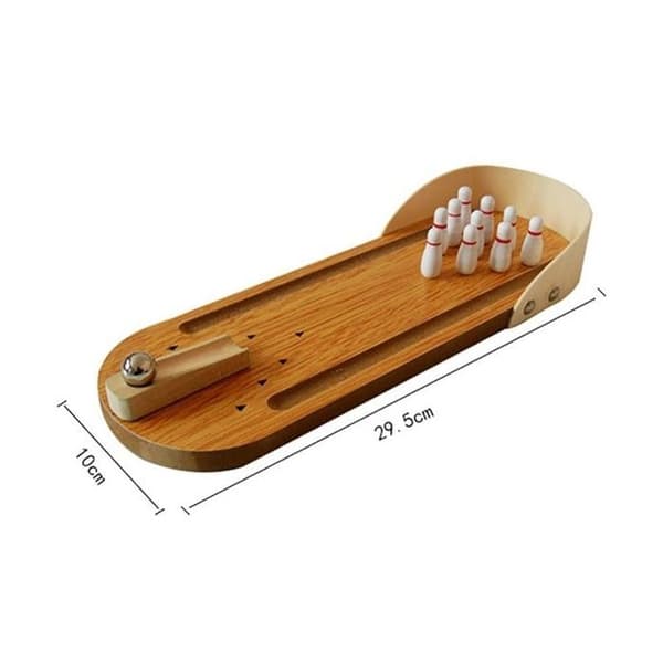 Miniature bowling i træ, miniature bord