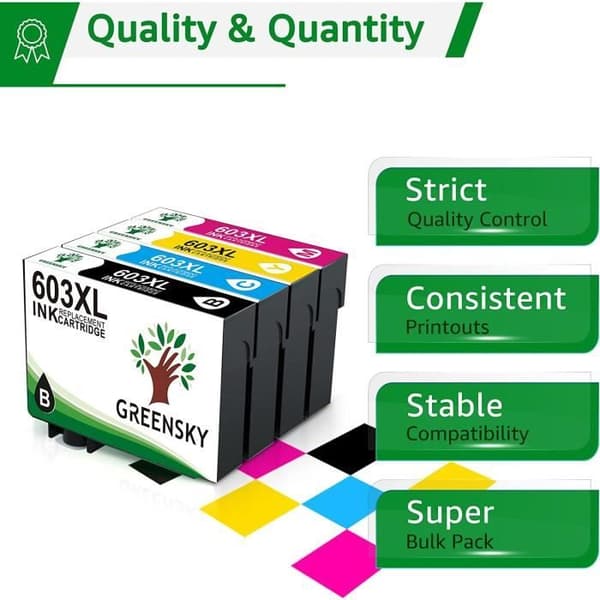 603XL Kompatibel blækpatron til Epson 603 603 XL til Epson Expression Home XP-2100 XP-2105 XP-4100 XP-4105[L3]