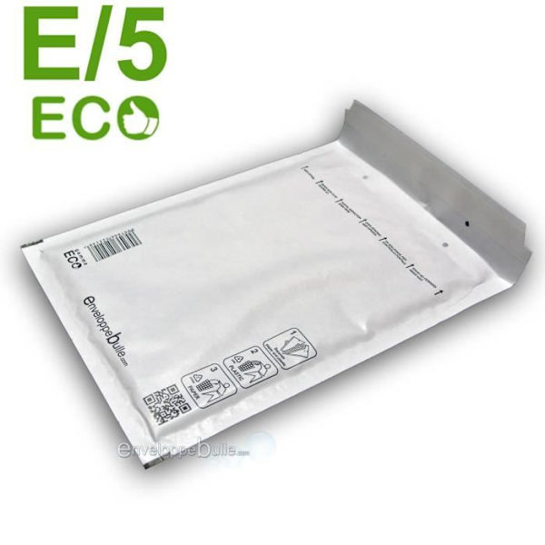Bubbelkuvert - ENVELOPPEBULLE - 100-pack - Format E/5 - 220x260 mm - Vit Vit