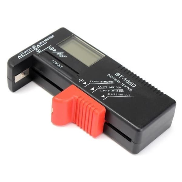 Letouch Universel LCD Digital Batteritesteren til AA/AAA/C/D/9V/1.5V Knapbatteri