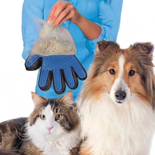 Grooming handskar - True Touch - Borsthandskar - Mjuk - Effektiv - Justerbar
