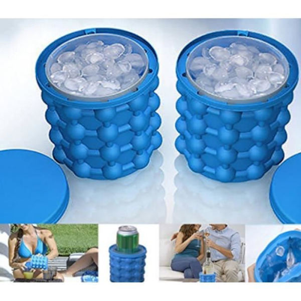 Ice Cube Tray Magic Ice Cube Ice Cube Maker Silikon Ishink Ice Cube Form med lock, 10*10cm
