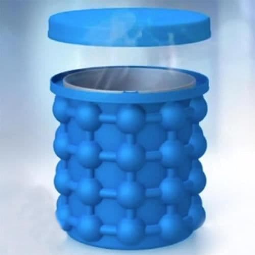 Kökstillbehör - LEMONBEST - Ice Cube Maker Genie - Platssparande - Förvaring av 120 isbitar