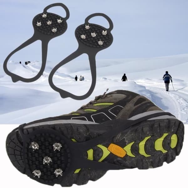 Anti-Skrid Crampons - Elisona - 1 Par - One Size - Til Sko 37 til 43 - Vinter Sport
