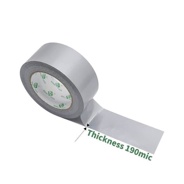 Tejp - SSS - BOMEI PACK Unil - Grå Tyg - 50 mm x 50 m - Heavy Duty Grå