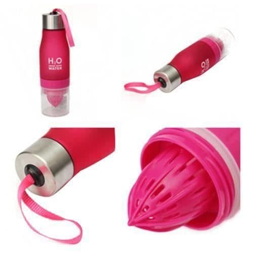 Infusionsvattenflaska - GW06742 - 650ML - Rosa - Röd - Säkerhetsmaterial Röd, Rosa