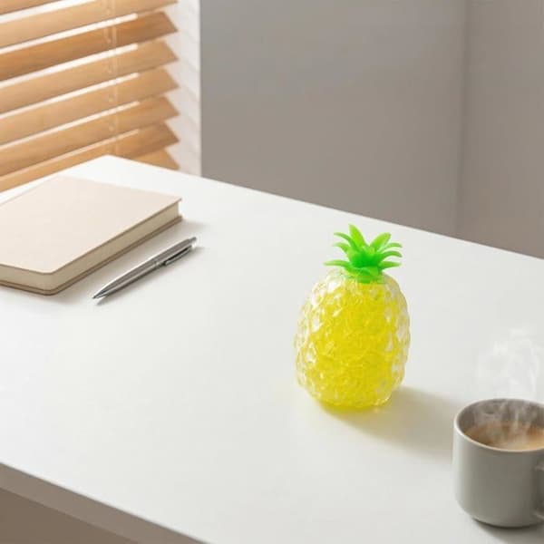 Squishy anti-stress - NOBRAND - Ananas Kawaii - TPR ultra-blød - Rivfast - Sensorisk formbar