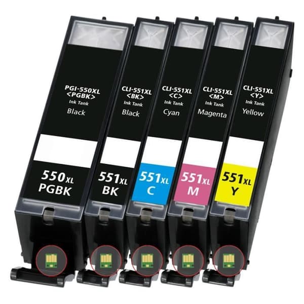 Kompatible blækpatroner type Canon PGI 550 CLI 551 XL