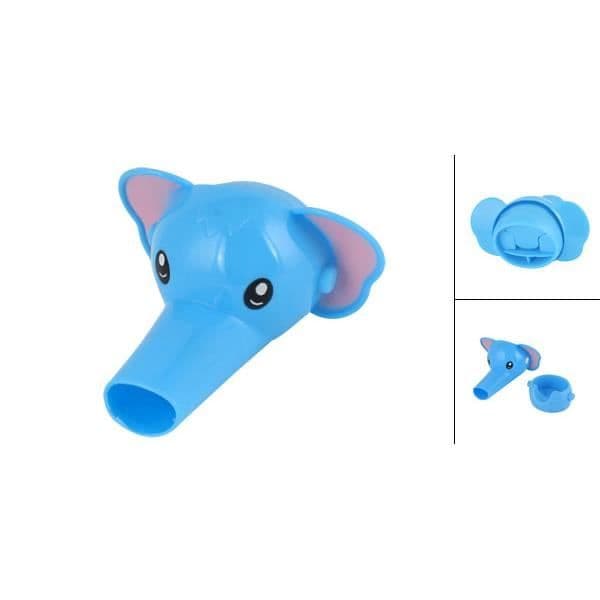 Blå lys form elefant interface silikone forlængelse vandhaner hovedværktøj