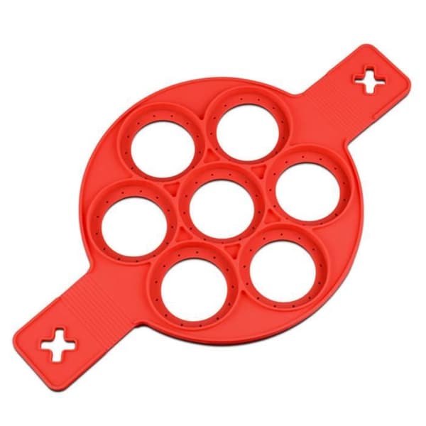Crepesform - Silikon - Röd - Non-stick - Diskmaskinssäker Röd
