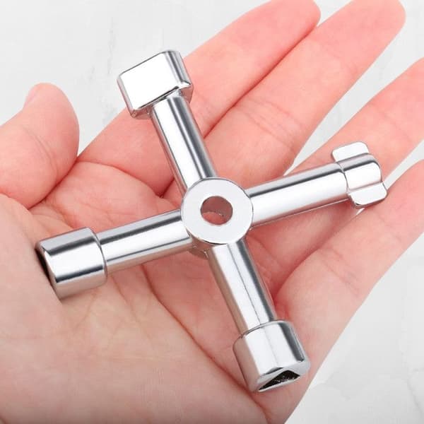 Universel multifunktionsnøgle - GEKO - 4-vejs - Robust legering - Kompakt - Ergonomisk