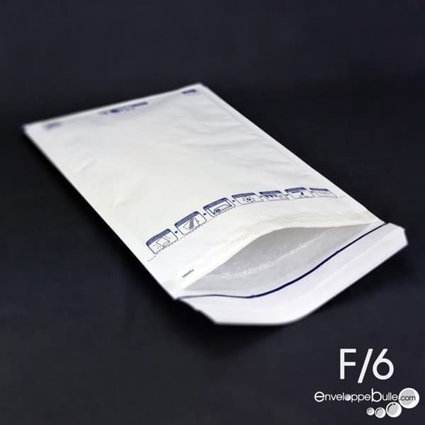 Bubbelkuvert - ENVELOPPEBULLE - 50-pack - Format F/6 - Vit - 210x335 mm Vit
