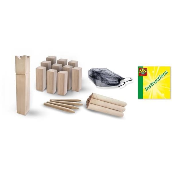 Klassisk vikingespil - SES CREATIVE - Original Kubb - Concentrationsspil Flerfärgad