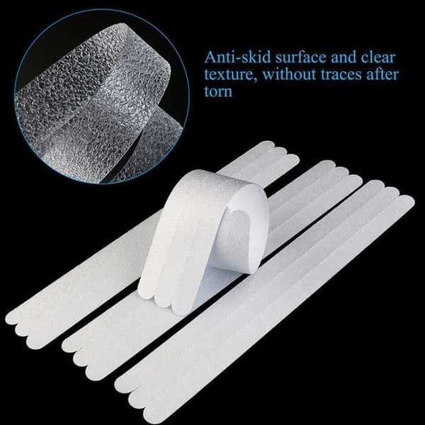 Halkskyddstejp - 24 st - Plast - Ekologisk - Vit Vit