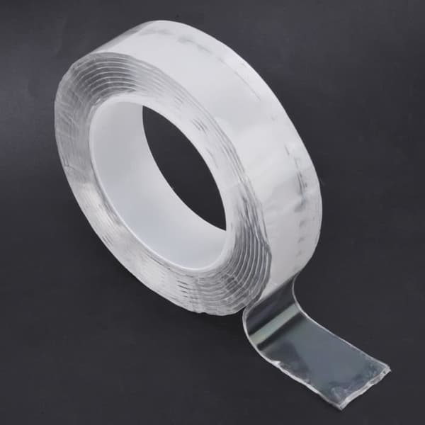 Tejp - EBTOOLS - Transparent - 3 meter - Dubbelansiktad - Akryl Transparent