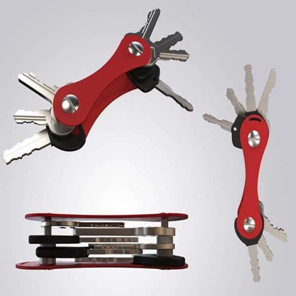 Bærbar Smart Key Clip organiser holder nøglebundt mappe oxid