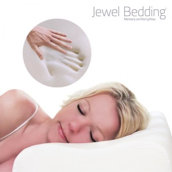 Viscoelastisk Cervikal Pude Jewel Bedding Vit