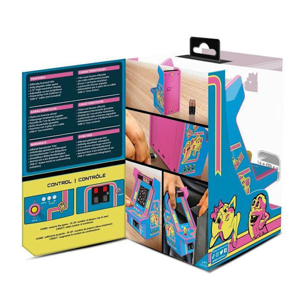 Mini Arcade Console Retro Theme Ms. Pac-Man™