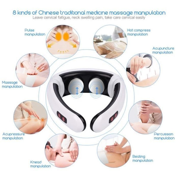 Pulse elektrisk nackmassageapparat