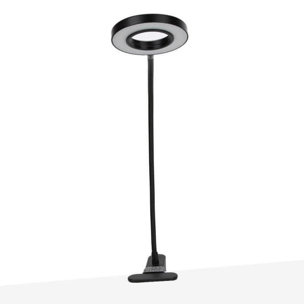 Skrivebordslampe - ZERODIS - Ringlys - Justerbar 360° - USB genopladelig - Moderne design