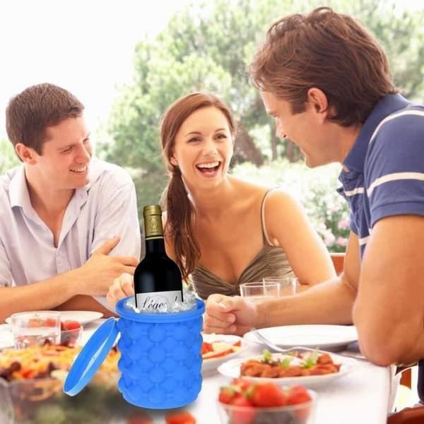 Bac för isbitar - IRLDE - Ice Genie - Silikon - Stort format - Perfekt för cocktails