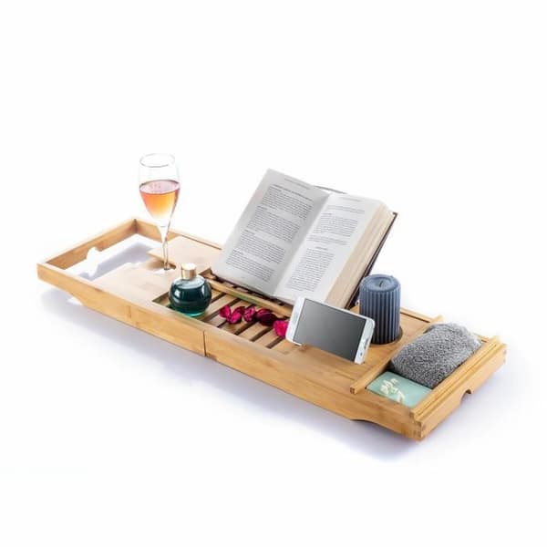 Trayth InnovaGoods Bamboo Extendable Badekar Bakke