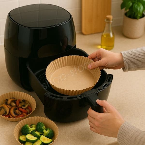 Bagpapir - PAPERPAN - Pakke med 50 - Diameter 20 cm - Non-stick - Engangs