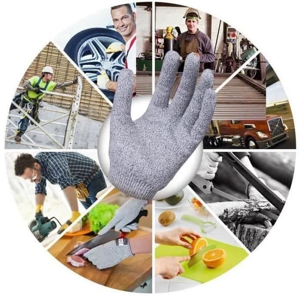 L4817 Anti-Cut handskar, DIY köksskydd 1 par - storlek S