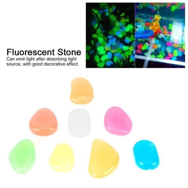 Pierre d'aquarium - ABI12 - 200PCS - Fluorescent - Vit - 25 mm Vit