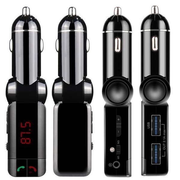 LCD Bluetooth 3,0 bil mp3 transmitter FM mikro dobbelt USB oplader håndfri@WSJ60603161