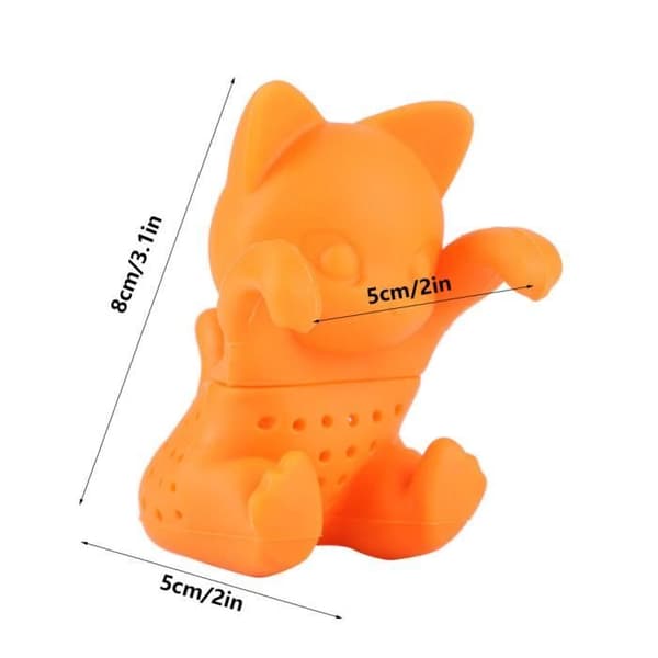 Tesil Cat Shape Silikon Te Infuser Tillbehör för hemmakontoret