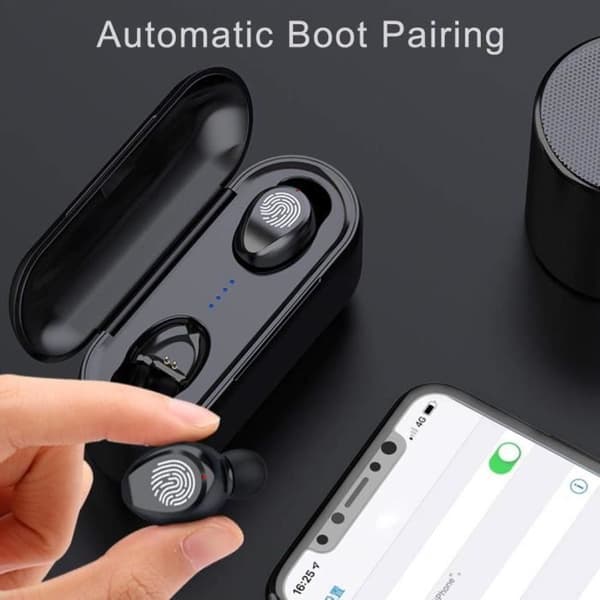 Bluetooth-høretelefoner F9 - Trådløse - Stereo-lyd - Touch Edition Box - Sort